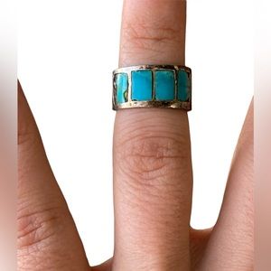 Vintage Sterling Silver Turquoise Ring